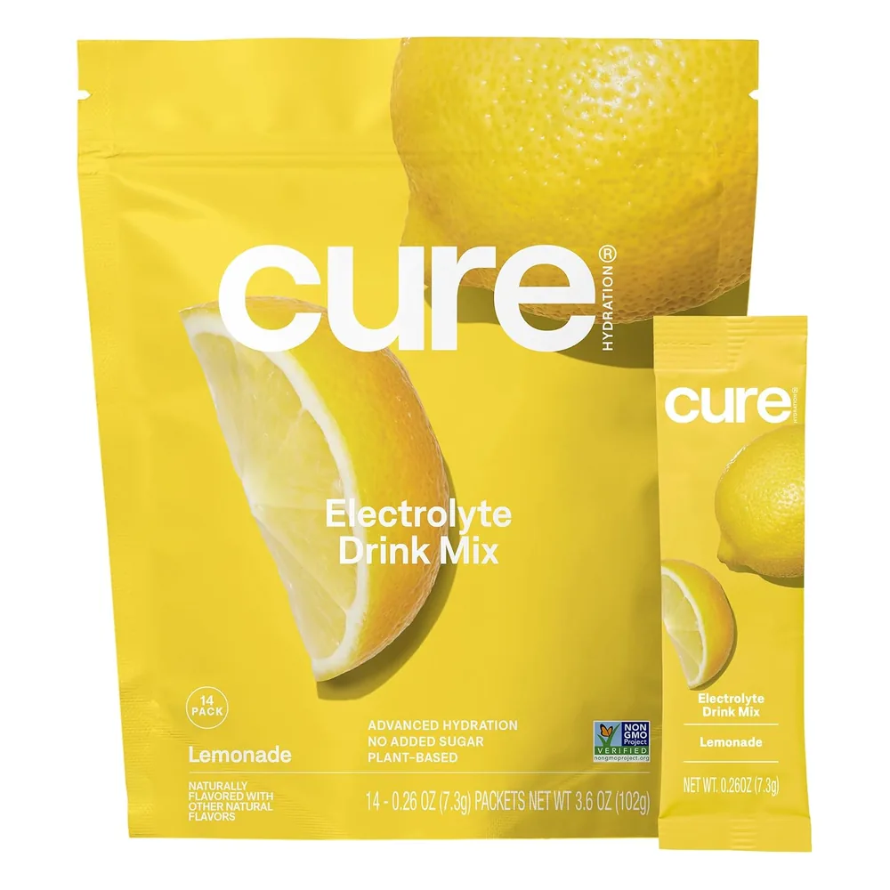 Cure Hydration packaging